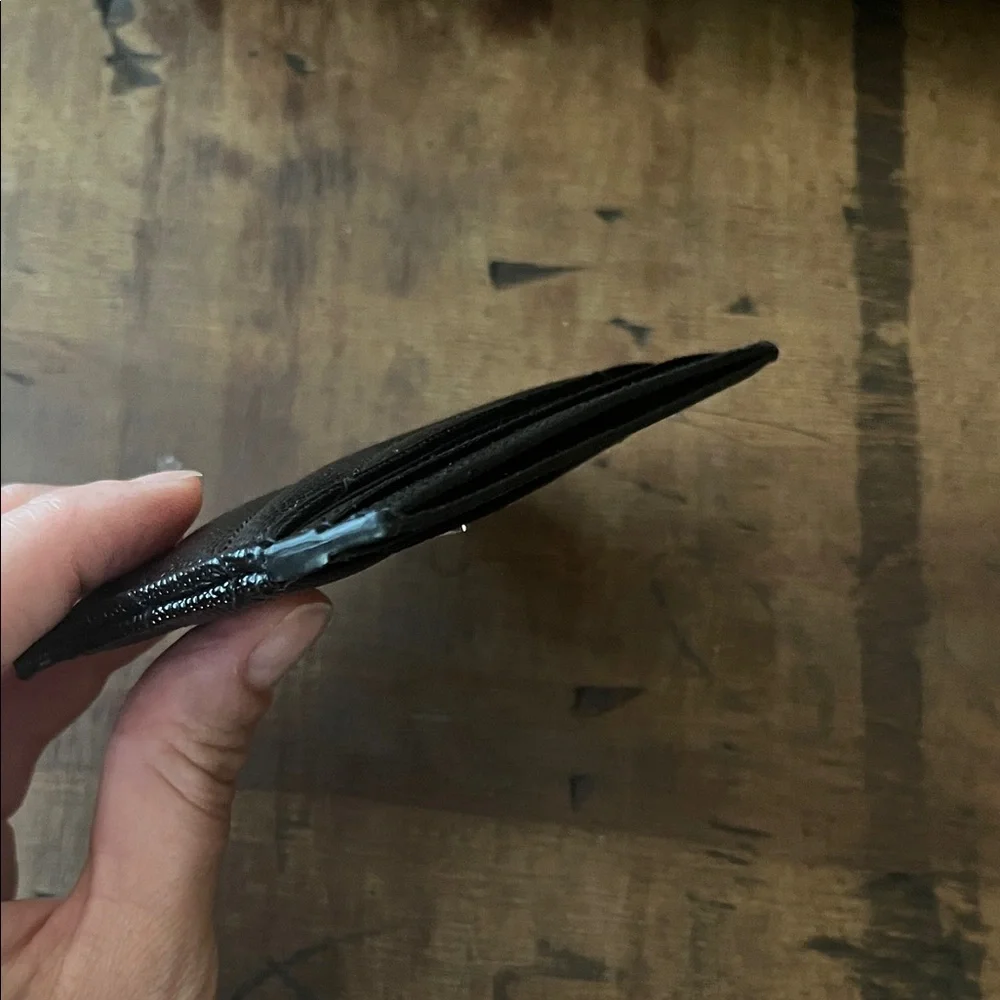 Saint Laurent Quilted Black Card Holder